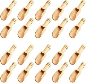 20pc Wooden Spoons Mini Bamboo Spoons for Bath Salts, tea scoop, Washing Powder spoon wooden candy spoon