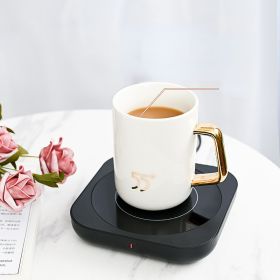 Coffee Mug Warmer Waterproof Smart Cup Warmer with 3 Temperature Setting for Warming & Heating Coffee; Beverage; Milk; Tea and Hot Chocolate (Color: Square-Black)